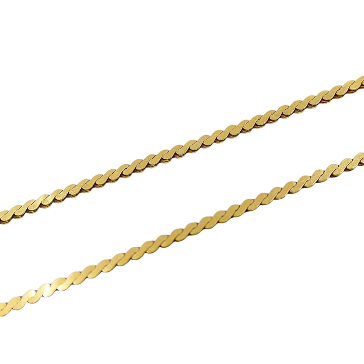 Vintage 14k Gold Airplane Pendant Gemstones 18k Gold Chain Necklace