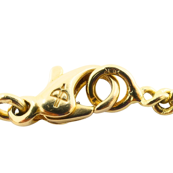 14k Gold Diamond Sapphire Pendant Necklace Eye Motif