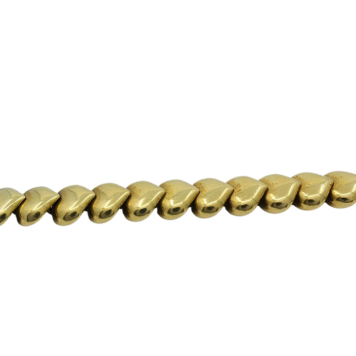 André Vassort 18k Gold Necklace Emerald Heart Pendant GIA