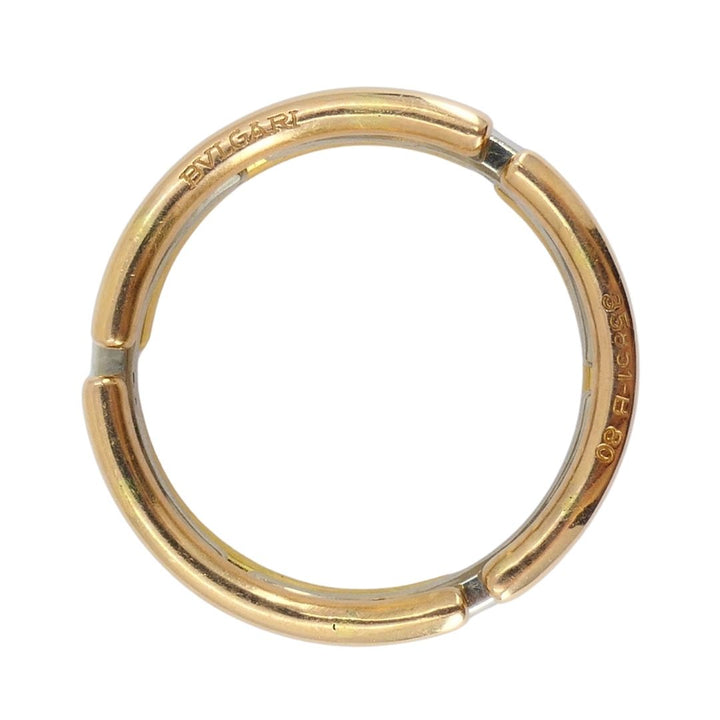 Bvlgari 18k Tri-tone Gold Collapsible Ring