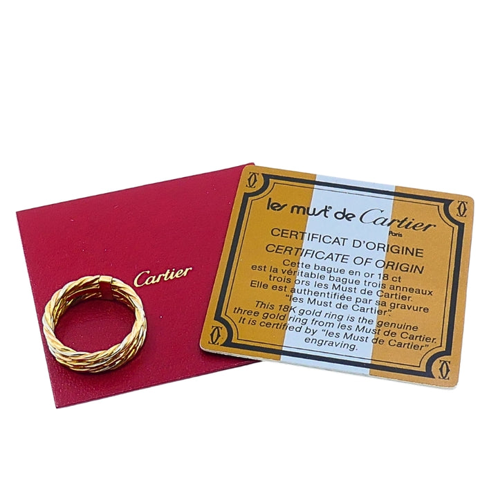 Cartier Les Must de Cartier 18k Gold Trinity Braided Ring