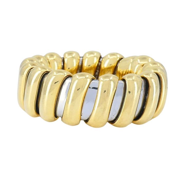 Vintage Bvlgari 18k Gold Stainless Steel Ring
