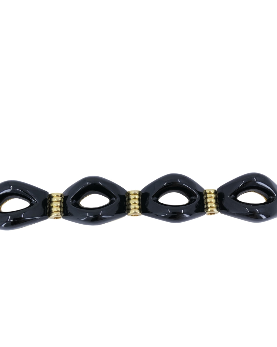 Tiffany & Co. Black Onyx Gold Bracelet 18k Cuff Bracelet