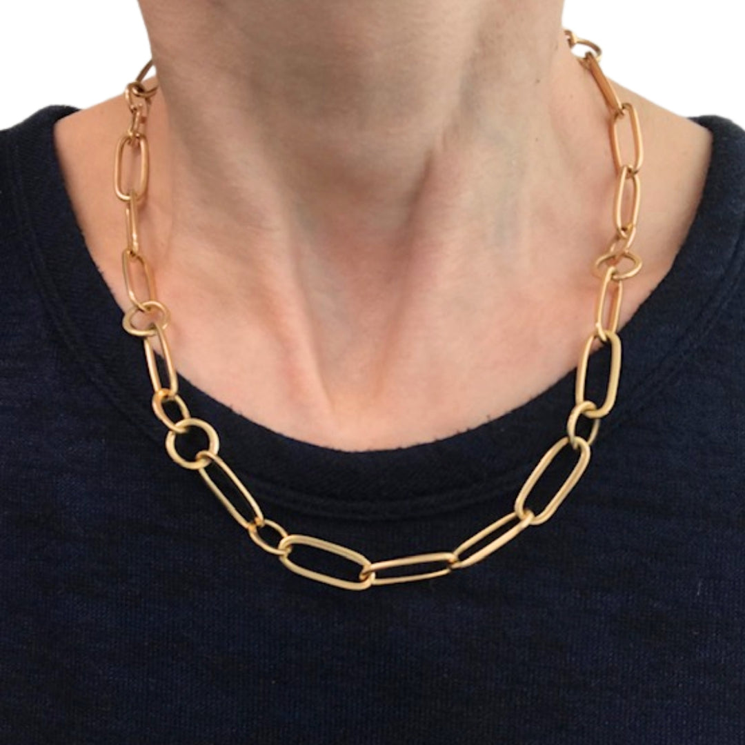 Pomellato 18k Gold Link Chain Necklace