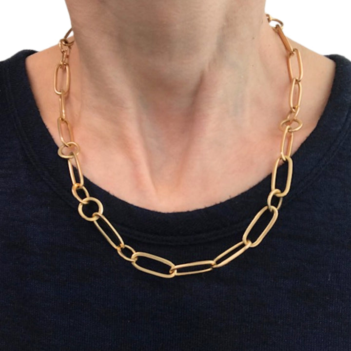 Pomellato 18k Gold Link Chain Necklace