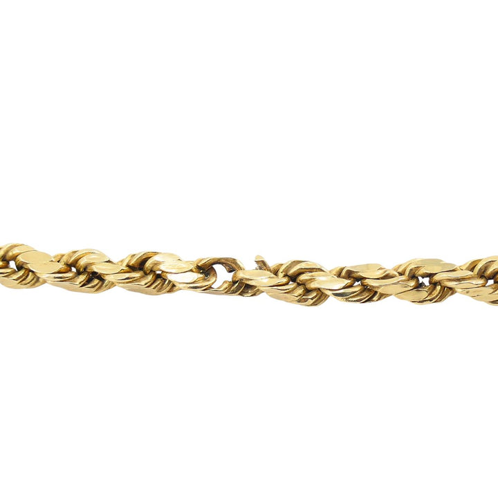Vintage Libra 14k Gold Pendant Rope Chain Necklace
