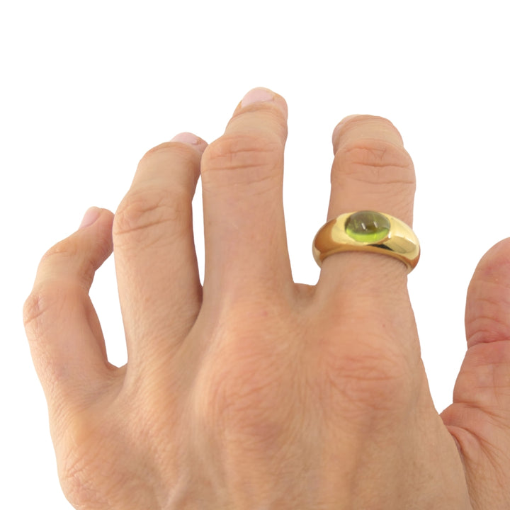 Tiffany & Co. Ring Peridot 18k Gold Band Ring