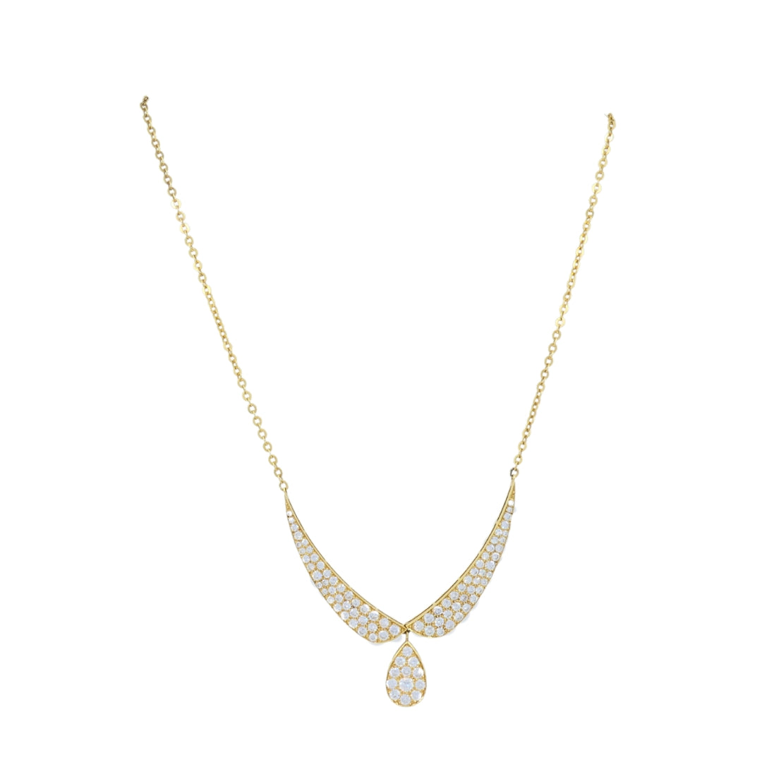 Vintage Van Cleef & Arpels Diamond Necklace 18k Gold