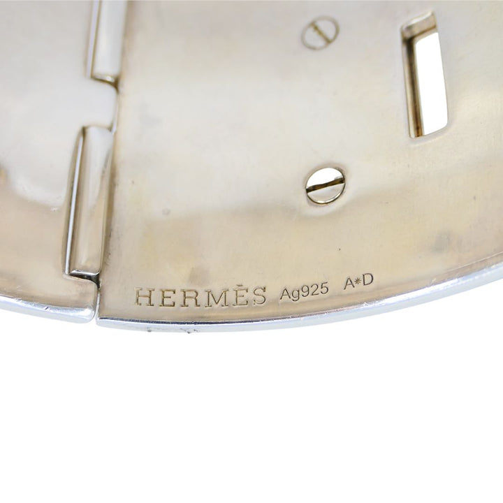 Hermès Sterling Silver Collier de Chien Cuff Bracelet