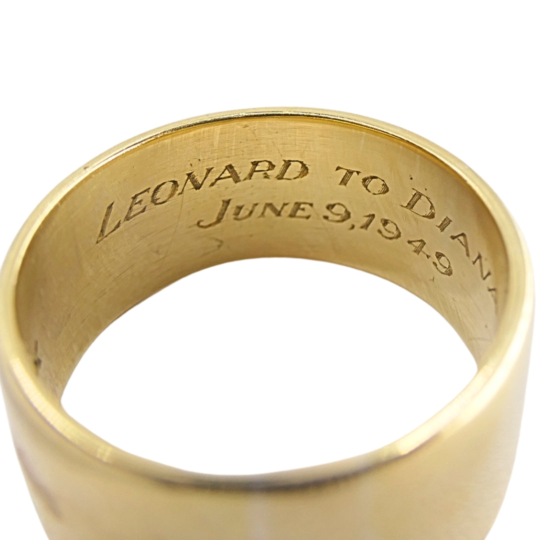 Cartier 18k Gold Wide Wedding Band Ring
