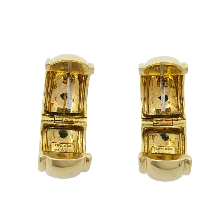 Tiffany & Co. 18k Gold Huggie Hoop Earrings