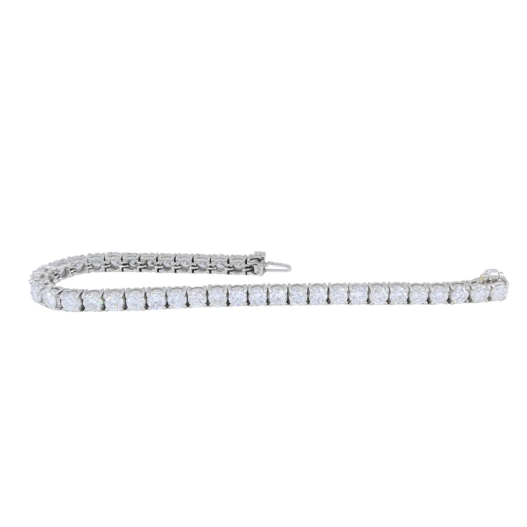 Vintage Cartier Platinum Diamond Tennis Bracelet, Circa 1970s