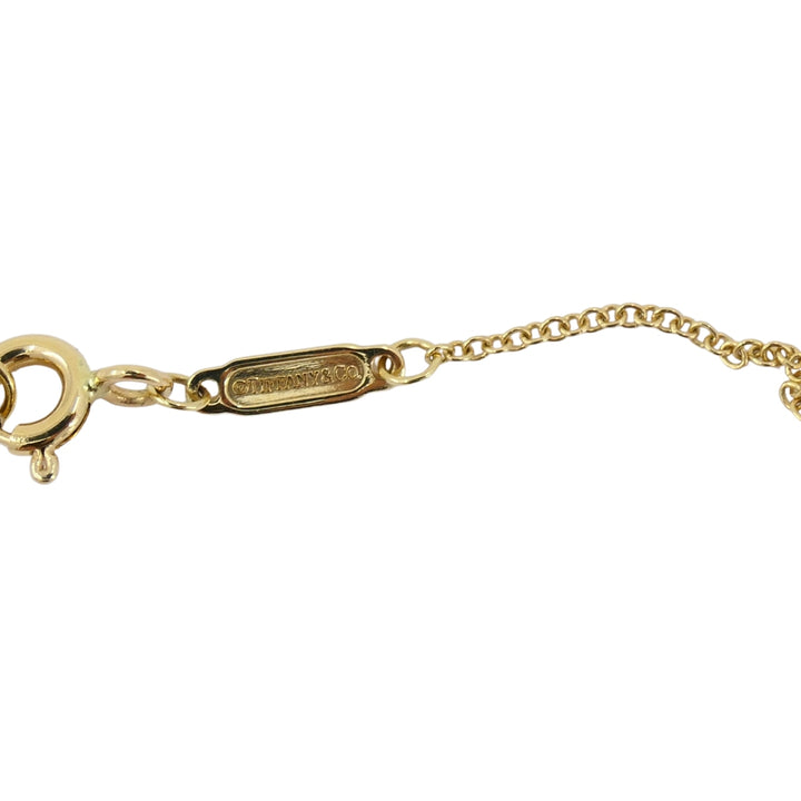 Tiffany & Co. Charm Pendant Necklace 18k Gold Diamond Ampersand Original Box