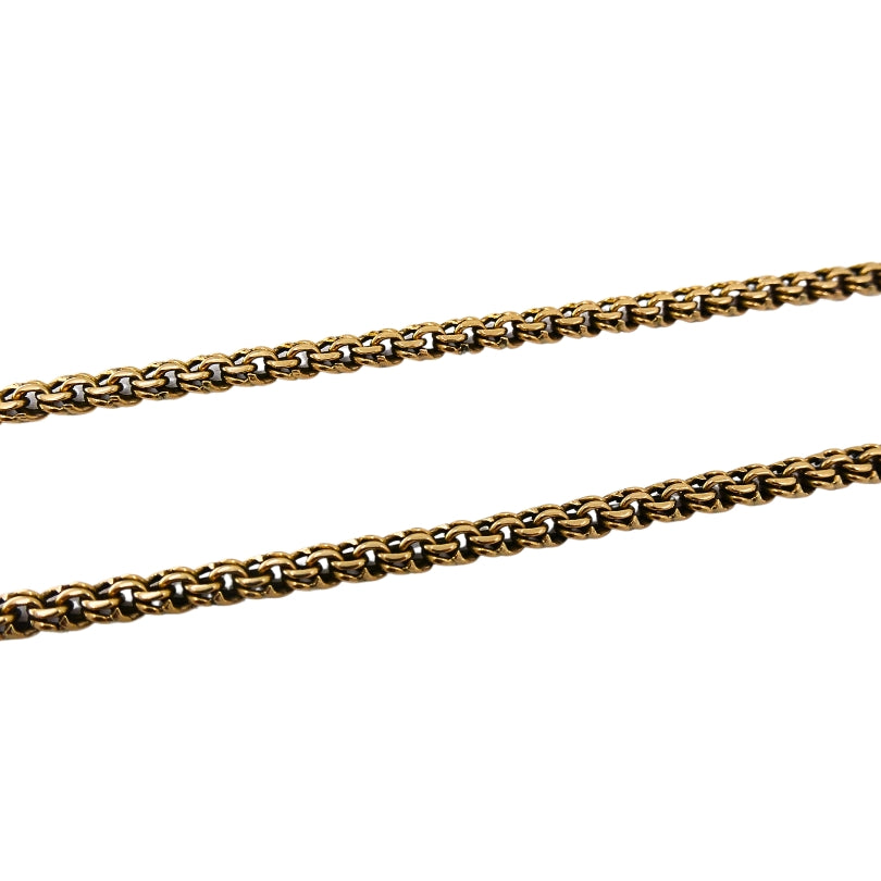 Antique 9k Gold Carnelian Bloodstone Pendant  14k Gold Chain Necklace