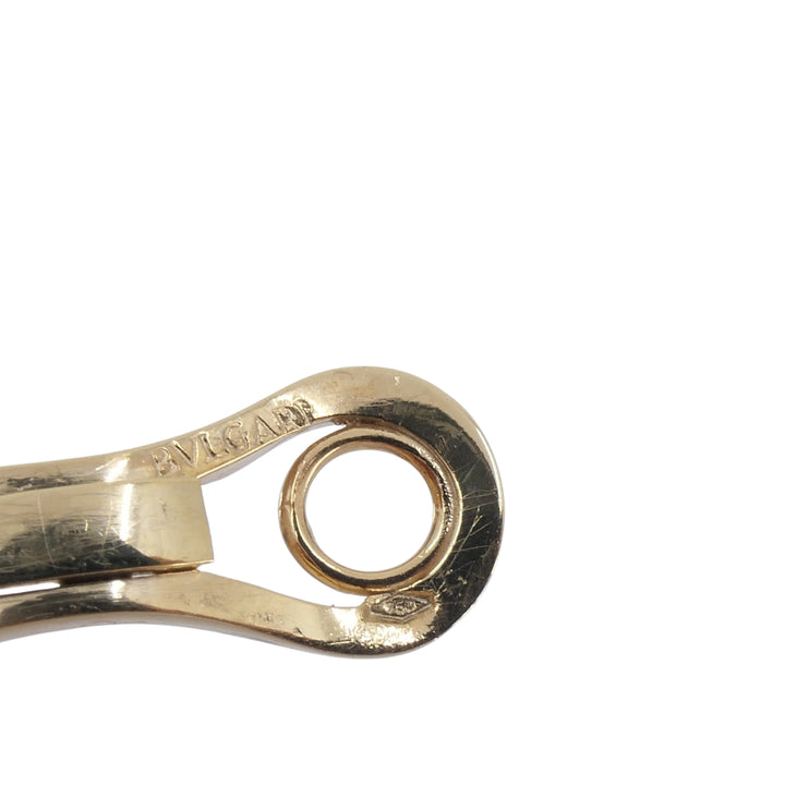 Bvlgari Vintage Bulgari Huggie Earrings Gold Diamond Gemstones