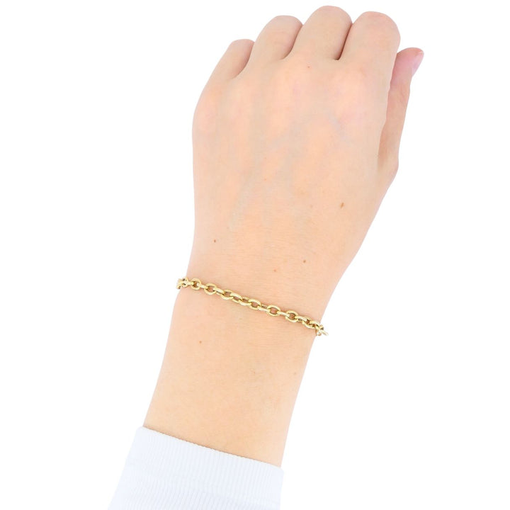 Vintage Cartier 18k Gold Oval Link Chain Bracelet