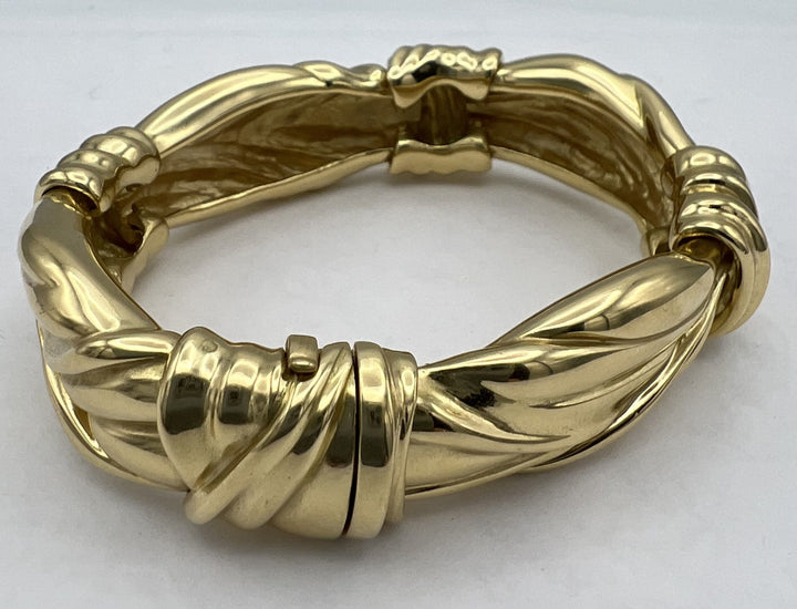 Angela Cummings Gold Bangle Bracelet circa 1984