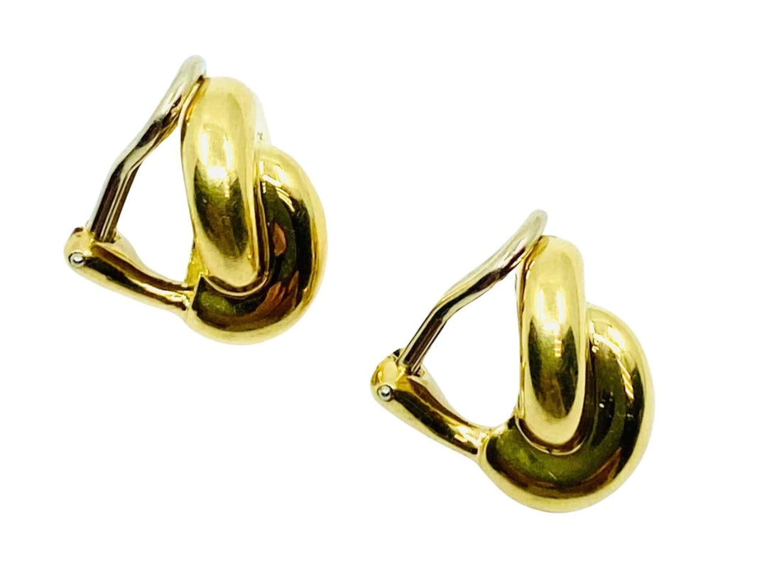 Angela Cummings 18k Gold Earrings Knot Clip-On