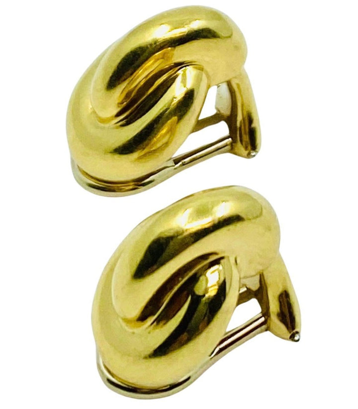 Angela Cummings 18k Gold Earrings Knot Clip-On