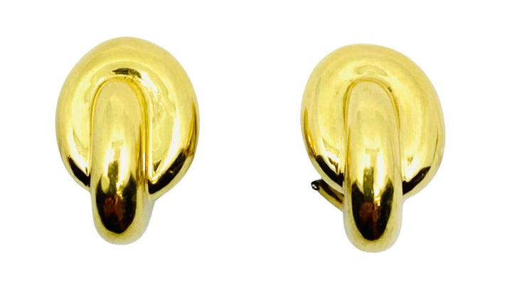 Angela Cummings 18k Gold Earrings Knot Clip-On