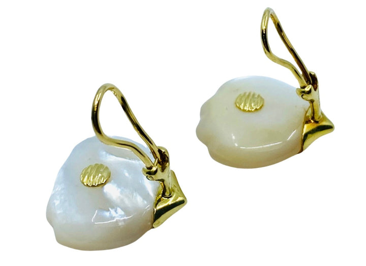 Angela Cummings for Tiffany & Co. Mother of Pearl Gold Earrings