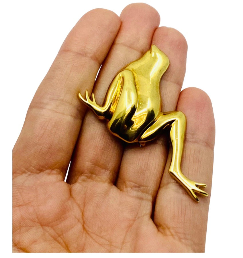 Angela Cummings for Tiffany & Co. Pin 18k Gold Frog