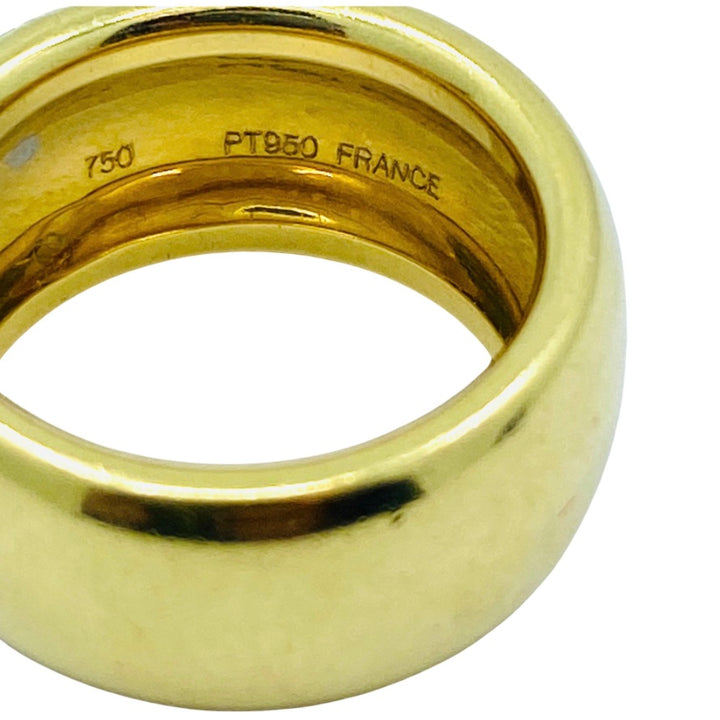 Angela Cummings for Tiffany & Co. Gold Cigar Band Diamond Ring