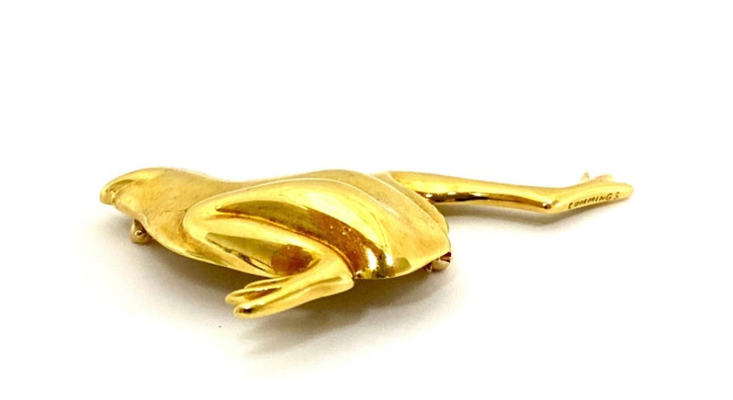 Angela Cummings for Tiffany & Co. Pin 18k Gold Frog