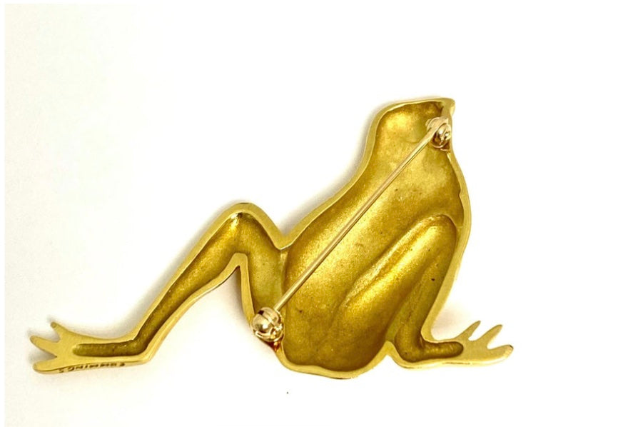 Angela Cummings for Tiffany & Co. Pin 18k Gold Frog