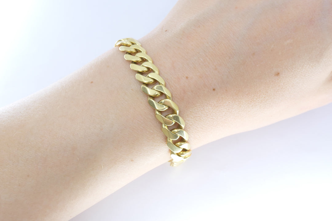 Boucheron Paris Vintage 18k Gold Curb Link Bracelet