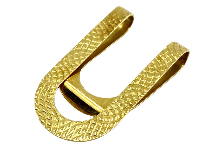 Bulgari 18k Gold Money Clip Brooch