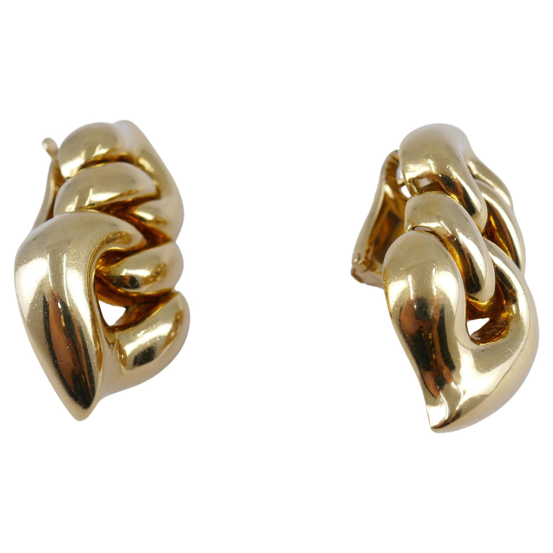 Bulgari Doppio Cuore Gold Earrings