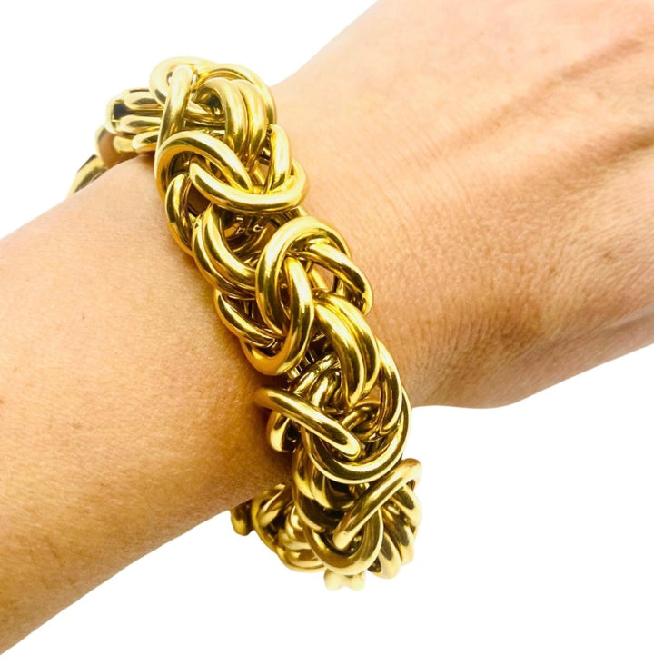 Byzantine Bracelet Italian 18k Gold