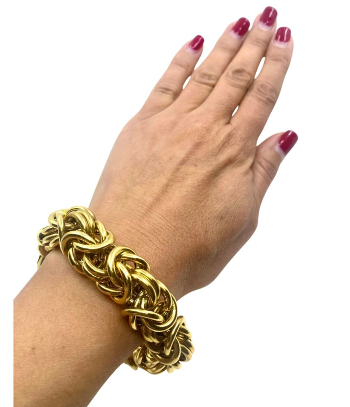 Byzantine Bracelet Italian 18k Gold