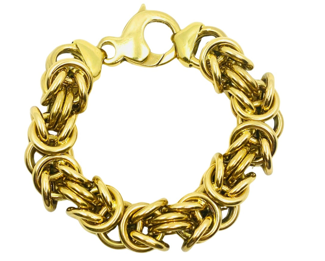 Byzantine Bracelet Italian 18k Gold