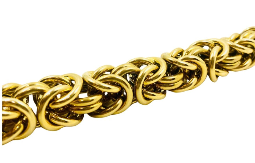 Byzantine Bracelet Italian 18k Gold