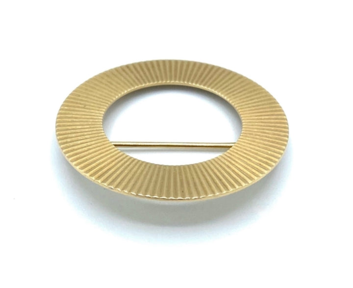 1940s Retro Tiffany & Co. Yellow Gold Eternity Circle Brooch