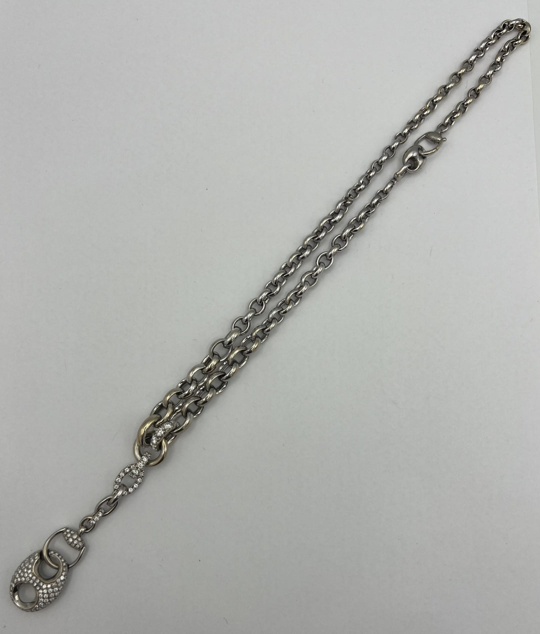 Gucci White Gold Diamond Necklace