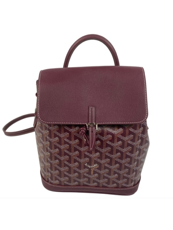 Goyard Alpin Coated Canvas Mini Backpack Burgundy