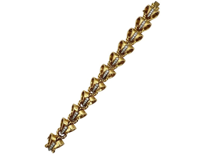 Mellerio dis Meller Gold Diamond Link Bracelet