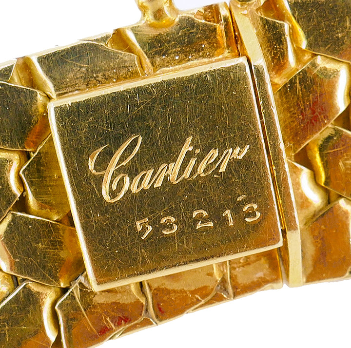Cartier Vintage Gold Bracelet and Necklace Set 18k Estate