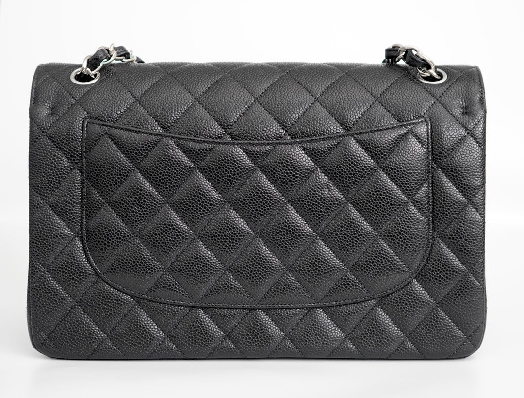 Chanel Jumbo Caviar Leather Black Classic Flap Bag
