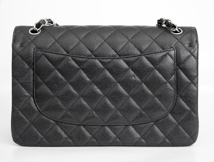 Chanel Jumbo Caviar Leather Black Classic Flap Bag