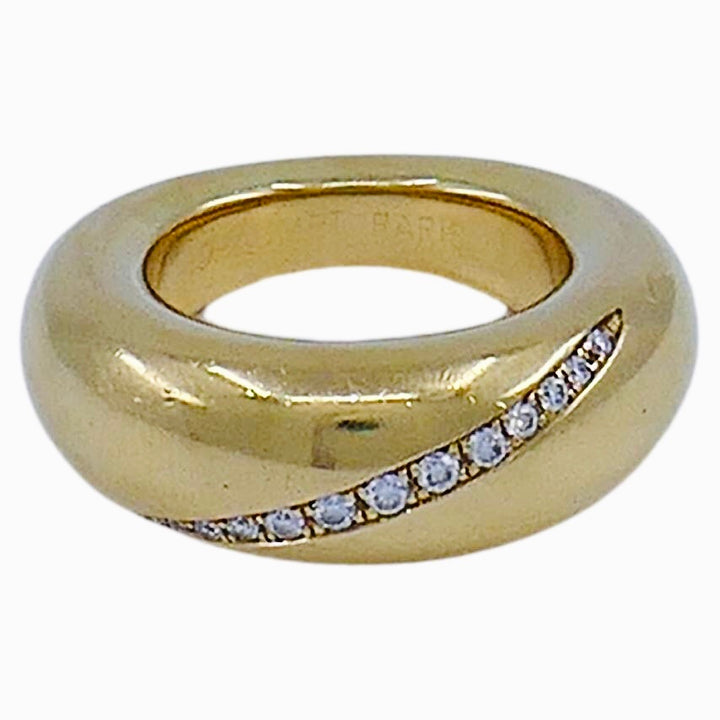 Chaumet Anneau Ring Diamond Gold Band