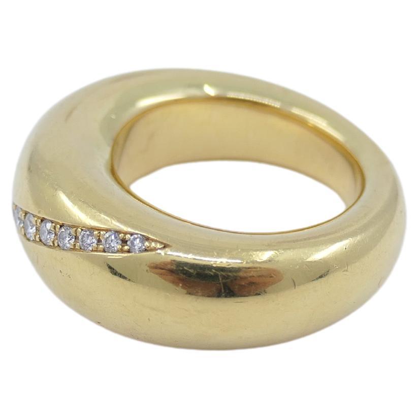 Chaumet Anneau Ring Diamond Gold Band