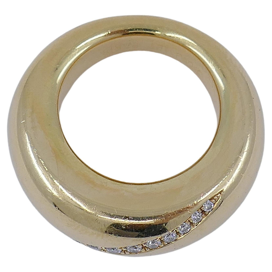 Chaumet Anneau Ring Diamond Gold Band