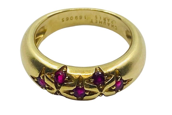 Chaumet Starry Ring 18k Gold Ruby