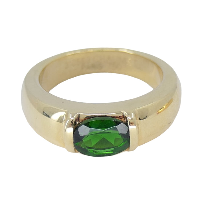 Chaumet Pair of 18k Gold Tourmaline Rings