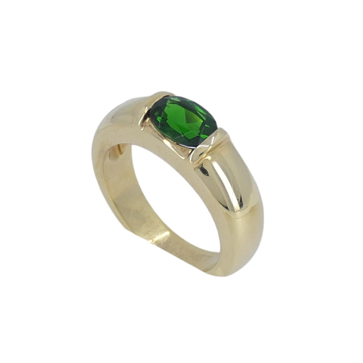 Chaumet Pair of 18k Gold Tourmaline Rings