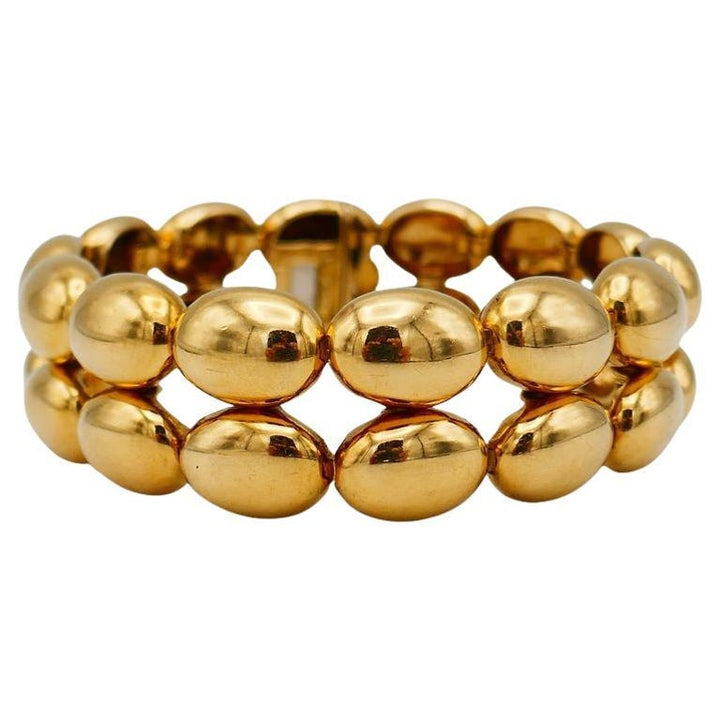 Chaumet Vintage Yellow Gold Scallop Bracelet